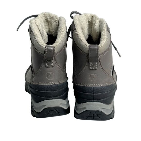 Merrell gray snowbound mid waterproof winter boots size 8.5 - Picture 4 of 15